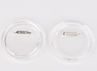 En Stock: Botones Transparentes Redondos para Pin, Reemplazables, para Imágenes, Material para Hacer Pines Personalizados