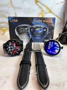 Montre connectée pas chère 2024 LT08 Hiwatch Plus App, écran rond de 1,5 pouce, appel BT, fréquence cardiaque, pression artérielle, 3 bracelets pour le <span class=keywords><strong>sport</strong></span>, hommes, LT08 Reloj Smartwatch - Product Image 5