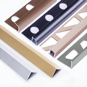 Perfil de Protección Decorativo para Esquinas de Pared, de Aluminio Anodizado Dorado, Fabricado en Vietnam, para Baño y Sala de Estar - Product Image 6