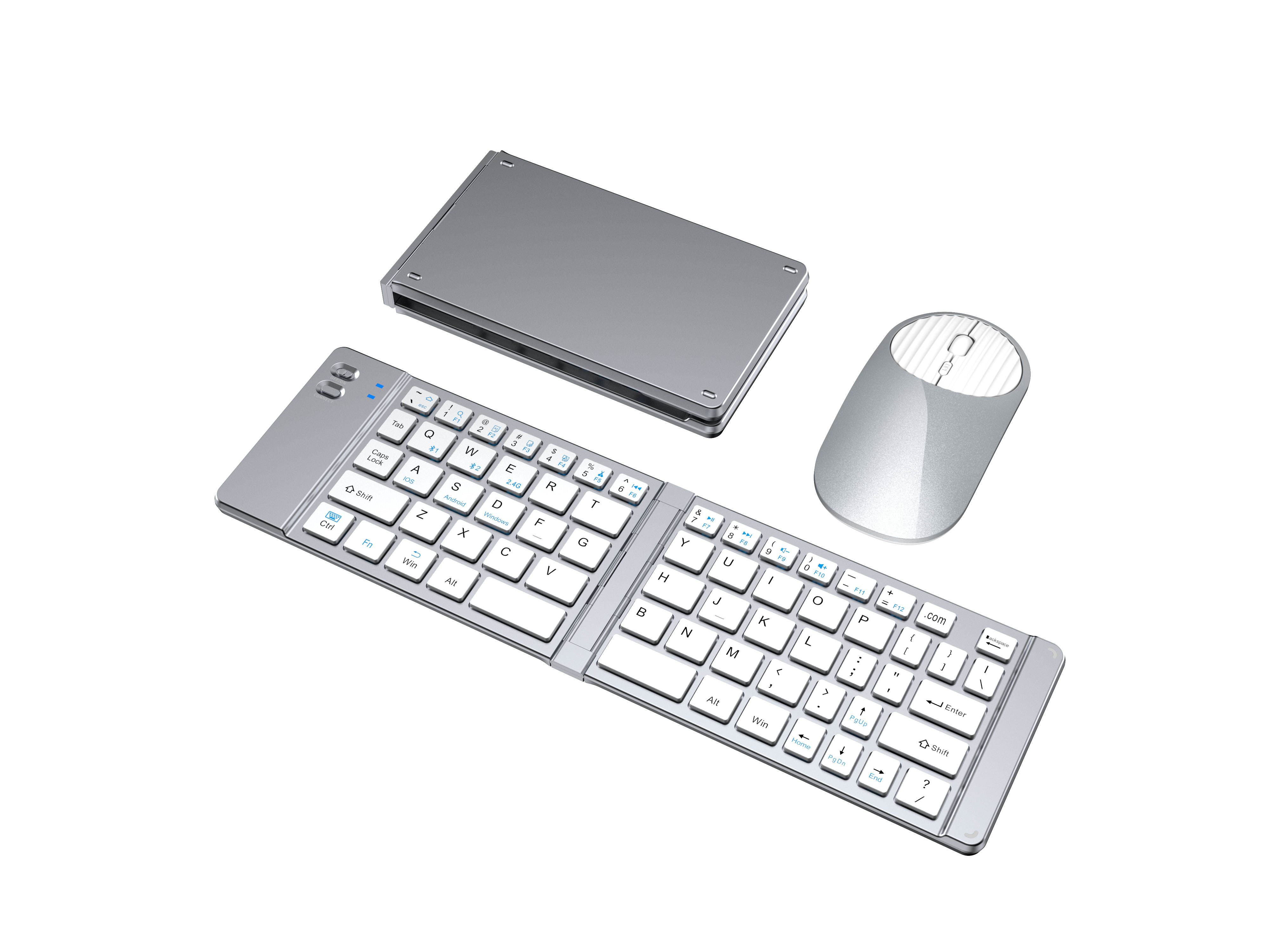 ชุดคีย์บอร์ดและเมาส์ Tri-Mode สีขาว