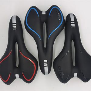 Selle de vélo en silicone à noyau creux, siège souple et confortable pour VTT, unisexe, adultes, toutes saisons, noir, rouge, bleu, mixte - Product Image 1