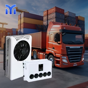 Split <b>Battery</b>-Powered 12V/<b>24V</b> Truck Cab Parking Air Conditioner 8500BTU with Scroll Compressor - Product Image 1