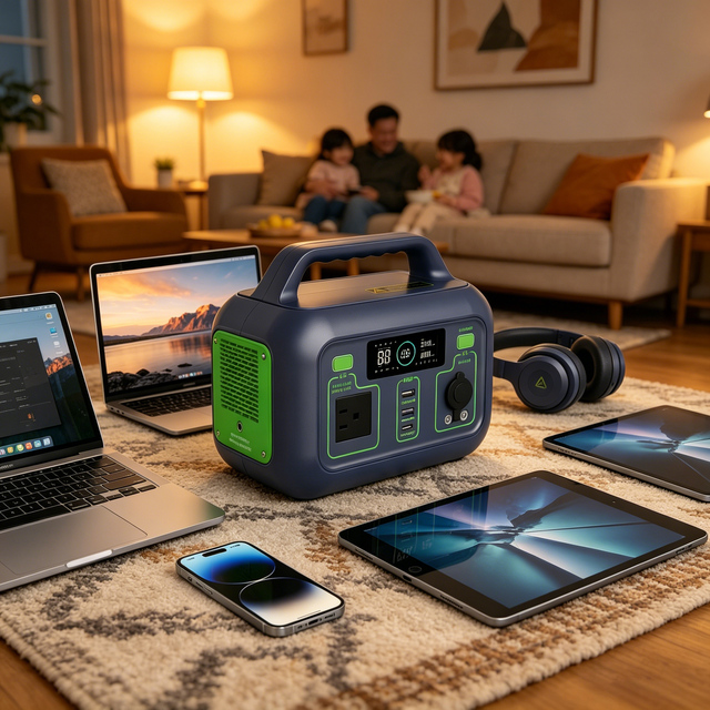 Smart LCD Display Home Laptop Phone Charging Portable Power Supply Station LiFePO4 32700 300W Mini Generator Solar