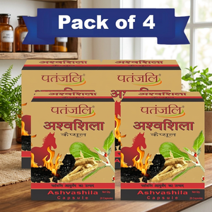 Cápsulas Patanjali Divya Ashvashila 11g (Paquete de 4 Unidades) – Potenciador de Vitalidad y Energía Ayurvédico con Ashwagandha y Shilajit Puro - Product Image 1
