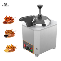 Réchauffeur de fromage Nacho 2L * 3 Distributeur de fromage 30ML/Pompe pour sauce au chocolat de restaurant Machine de remplissage