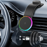 Chargeur sans fil magnétique ABS pour grille d'aération de voiture, 15W, rotatif, à chargement rapide, support de téléphone portable, meilleures ventes 2026