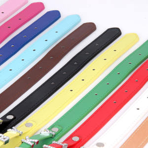 2025 Quchonpet al por mayor barato liso personalizado nombre alfabeto cuero perro <span class=keywords><strong>Collar</strong></span> con letras deslizantes - Product Image 5