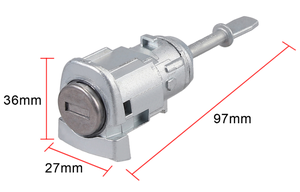 Cilindro de <span class=keywords><strong>cerradura</strong></span> de puerta izquierda y derecha para coche VW, manija de puerta con núcleo para Lupo Passt B5, <span class=keywords><strong>Seat</strong></span> Toledo <span class=keywords><strong>Leon</strong></span>, nuevo, 3B0837167 3B0837168 - Product Image 3