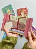 Livre en carton personnalisé imprimé à l'écran avec des illustrations colorées |   Livre éducatif pour enfants format A4