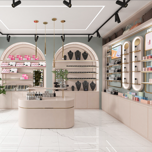 Tienda de perfumes personalizada de alta gama, decoración de accesorios, vitrina de Perfume, muebles, escaparate, estante de la isla de Perfumes - Product Image 4