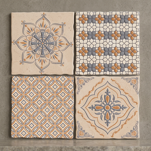 Azulejos de Cerámica Digitales Esmaltados de Diseño Marroquí, 30x30cm, Patrón Cuadrado, Impermeables, Estilo Villa - Product Image 2
