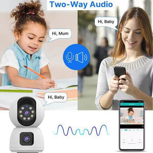 Cámara PTZ WiFi Interior de Doble Lente de 4MP con Visión Nocturna y Rotación Automática de 360° °   <span class=keywords><strong>Seguridad</strong></span> para el Hogar con CMOS, Compatible con Almacenamiento de Datos en Memoria/SD/Nube - Product Image 2