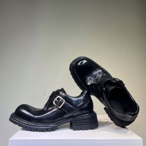 Chaussures habillées haut de gamme pour hommes, style britannique, en cuir véritable, faites à la main, tendance, avec boucle, pour marié, hiver et automne - Product Image 3
