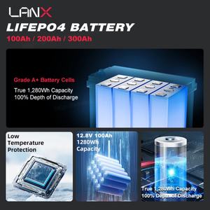 100Ah 200Ah แบตเตอรี่ลิเธียมไอออน12.8V แบบชาร์จไฟได้ LiFePO4แบตเตอรี่เก็บพลังงานแสงอาทิตย์300Ah โรงงานมืออาชีพ - Product Image 3