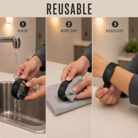 Bracelet NFC en silicone réglable de qualité supérieure pour événements - Étanche et adaptable à toutes les tailles