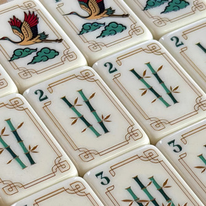 Sunday <strong>Mahjong</strong> Tiles Premium Acrylic <strong>Mahjong</strong> <strong>Set</strong> with Crane and Dragon Motifs for Home and Club Use - Product Image 5