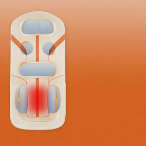 Colchón de Masaje con Bolsas de Aire para Todo el Cuerpo, Eléctrico, para Cuello, Espalda, Cintura, Cadera y Piernas, con Compresión Caliente, Terapia de Calor, Control Temporizado, Enchufe, Cuero PU - Product Image 1