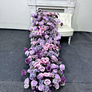 Customized Full-color Simulation <strong>Long</strong> <strong>Table</strong> Flower Trailing Waterfall Floral Arrangement Wedding Banquet Flower <strong>Runner</strong> - Product Image 6
