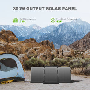 Générateur solaire portable <span class=keywords><strong>CTECHi</strong></span> à cellules monocristallines 100W 200W 300W, panneau solaire pliable pour le camping et les activités de plein air - Product Image 5