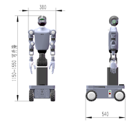 Plataforma de Entrenamiento de Robots Humanoides con Ruedas YL-R1B para Formación Profesional