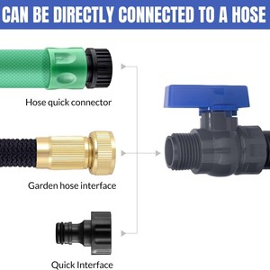 Valvola di intercettazione a risparmio idrico in PVC con filettatura interna/esterna <span class=keywords><strong>GHT</strong></span> 3/4 standard USA per tubi da giardino, per uso transfrontaliero - Product Image 3