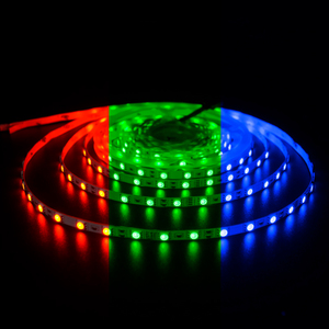 SXZM <span class=keywords><strong>Tira</strong></span> de <span class=keywords><strong>LED</strong></span> RGB <span class=keywords><strong>5V</strong></span> 5050 de 6mm, PCB Ultra Delgado, Negro/Blanco, Flexible, Alimentación <span class=keywords><strong>USB</strong></span>, Corte por <span class=keywords><strong>LED</strong></span>, 5M, 300 LEDs, Cinta de Luz, Tiras <span class=keywords><strong>LED</strong></span> - Product Image 5