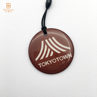 Epoxy Edge complet Logo personnalisé QRcode imprimé NFC Dog Pet Tag 13.56MHZ Epoxy Tags