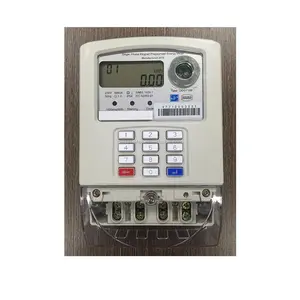 Electronic Single Phase Keypad Sts Prepaid Smart Electric Energy Meter With Sts Prepaid Meter Vending Software