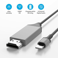 Câble adaptateur de connecteur AV numérique pour projecteur, moniteur, HDTV, Lightning vers mobile, transmission haute vitesse