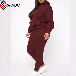 Unisex 100% algodón francés Terry gimnasio Fitness conjuntos logotipo personalizado Sudadera con capucha Jogger sudadera pantalones de chándal ropa elegante para correr - Product Image 4