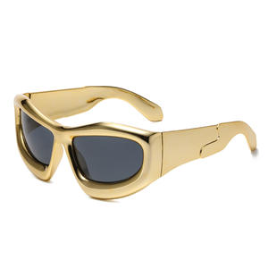 Moda Y2k marco grueso de gran tamaño Hip Hop gafas de sol Unisex <span class=keywords><strong>Steam</strong></span> Punk gafas de sol - Product Image 5