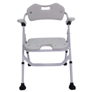 Chaise de douche pliante portable en alliage d'aluminium, siège de bain antidérapant pour personnes âgées, patients handicapés, usage hospitalier - Product Image 4