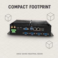 PC Industrial YCT con 6 Puertos COM RS232 RS422 RS485, Doble LAN Gigabit, Sin Ventilador, Computadora Integrada con CPU Core I3/i5/i7, 8/16GB RAM para Aplicaciones de Agua