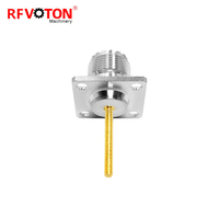 Prix usine 4 trous bride montage sur panneau So239 UHF Type prise femelle avec M3 M4 (long 25 Mm) connecteurs coaxiaux RF coaxiaux