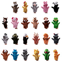 Nouveau Style gants à cinq doigts Jungle Animal marionnette poupée personnage zodiaque Animal gants en peluche famille jeu de rôle marionnettes à main