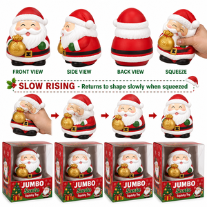 Juguete Blandito de <span class=keywords><strong>Santa</strong></span> Claus de Southpeak, Jumbo, Relleno de Harina TPR, de Ascenso Lento, Juguetes Blanditos Navideños para Aliviar el Estrés, 15 cm, Caja de PVC, PDQ, OEM, WS - Product Image 2