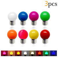Vente en gros de petite couleur de Noël ampoule LED colorée E27 B22 pour la décoration de mariage Bombillos LED ampoule LED multicolore G45 couleur