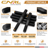 RuiLi 10.9 Grade High Tensile Double End Stud Bolt 35CrMo Alloy Steel Threaded Rod Metric M10 M24 Wholesale Fastener Factory