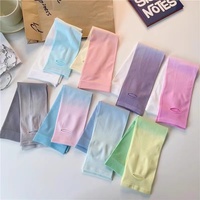 Manchons de bras longs en soie glacée anti-UV pour femmes et hommes, design dégradé, pour le cyclisme et la conduite en extérieur
