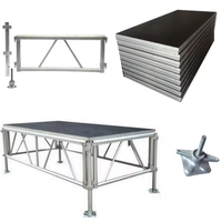 Certifié TUV 4ftx8ft Portable extérieur en alliage d'aluminium verre Truss Table d'affichage événements Concerts voiture spectacles-1.22*2.44m taille étapes