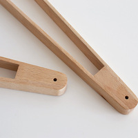 Pince alimentaire en bambou écologique, tailles personnalisables (20-32 cm), gravure de logo, mini-pince multi-usage, sûre pour la maison et la cuisine