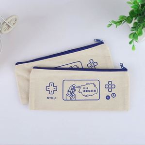 Eco Friendly Canvas National Embroidered <b>Drawstring</b> Reusable Zipper Multicolour Cosmetic Makeup <b>Pouch</b> - Product Image 6