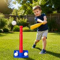 Set de Béisbol para Niños, Bate y 2 Pelotas Amarillas, Juguete Deportivo para Práctica al Aire Libre, Regalo para Niños Principiantes