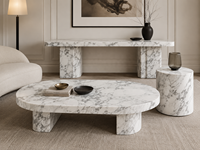 Dalles de marbre blanc poli sur mesure, panneaux à joint de finition, pour plans de travail d'îlots de cuisine, rebords de fenêtre et dessus de tables basses