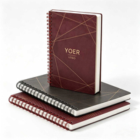 Carnet à spirales personnalisé A5 B5 A6 avec reliure métallique et couverture en PP