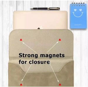 Housse fine pour ordinateur portable en cuir PU velours givré pour <span class=keywords><strong>MacBook</strong></span> Pro 14 pouces 16 pouces - Product Image 4
