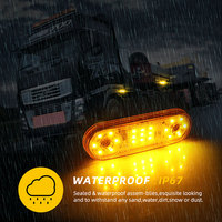 Feux latéraux de camion à LED clignotants stroboscopiques 21 SMD, feux d'avertissement d'urgence pour véhicule, remorque, voiture, camion