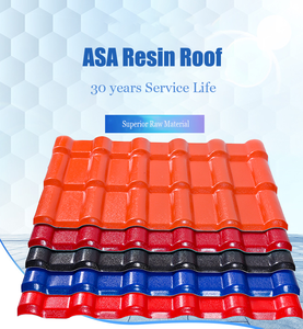 بلاط راتنج صناعي من كلوريد البولي فينيل بتصميم حديث من لوحة تسقيف ASA ومقاومة للحرارة للمنزل والمستودع ، لوح تسقيف UPVC - Product Image 5