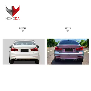 Ricambi Auto M3 style per 2013-2018 <span class=keywords><strong>BMW</strong></span> 3 serie F30 M3 PP kit corpo paraurti minigonne laterali tubo di scarico e cofano parafango - Product Image 6