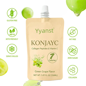 Gelée de konjac à saveur de raisin vert, faible en calories, enrichie en collagène et vitamine C, pour la santé intestinale et l'éclaircissement de la peau (OEM/ODM). - Product Image 4